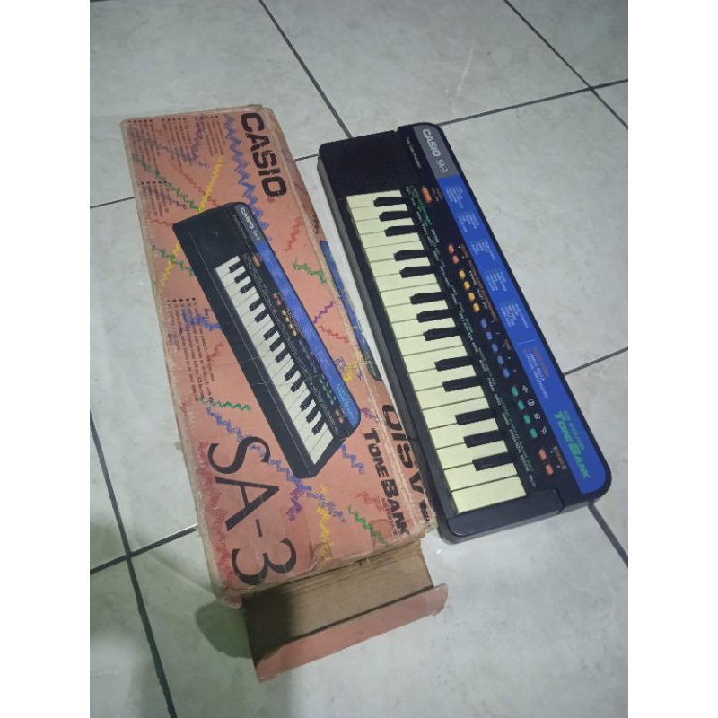 piano casio keyboard casio sa3 original bekas