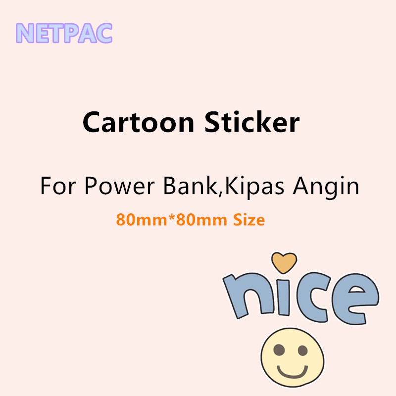 

NETPAC Stiker Kartun Aneka Dekoratif untuk Pengisi Daya Dinding Power Bank Laptop Tablet