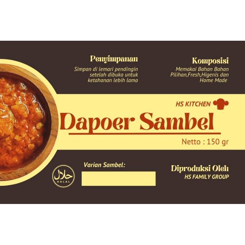 

Dapoer Sambel / Sambel Teri Sambel Cumi Sambal Original Sambal Ayam/ Aneka Sambel +-150g