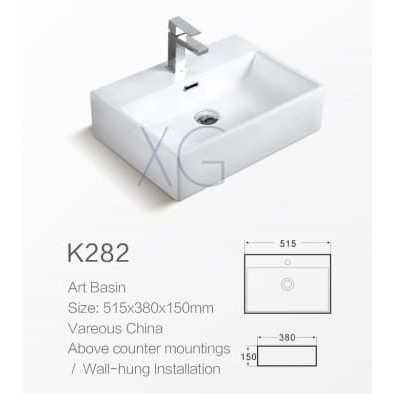 REGULER WASTAFEL KERAMIK K282 / WASTAFEL KERAMIK CUCI TANGAN