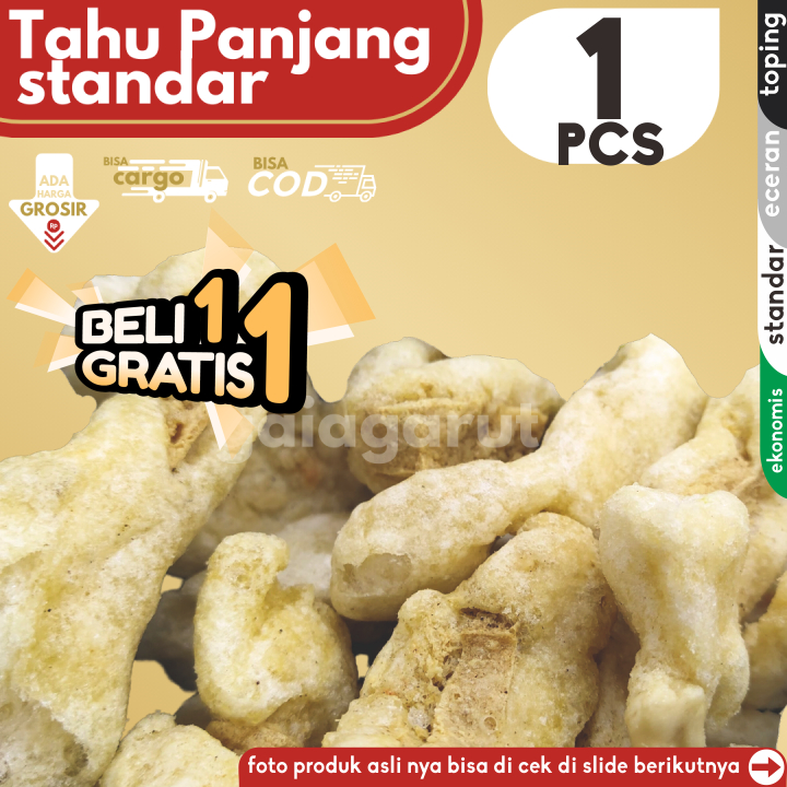 

[BELI 1 GRATIS 1] Cuanki Stick Tahu Panjang KERITING STANDAR isi 1pcs by GaiaGarut