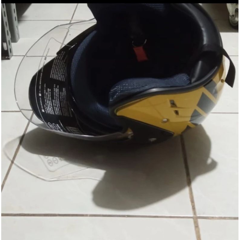 Helm kuning doubelvisor helm driver M∆XM helm baru kuning helm untuk cari uang