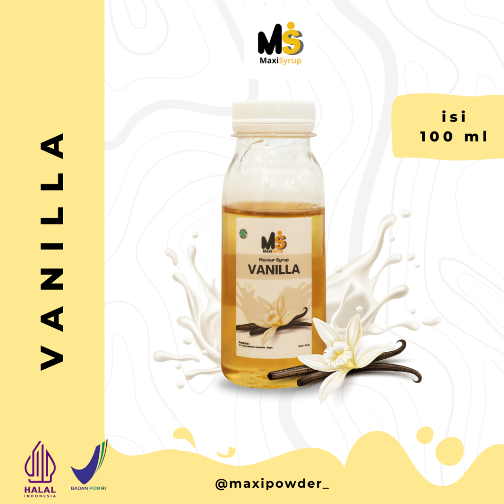 

Syrup Rasa Vanilla 100ml / Sirup Vanilla Termurah / MaxiSyrup