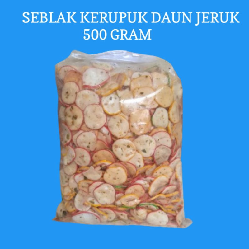 

sebring kerupuk seblak daun jeruk 500 gram original dan pedas enak MURAH