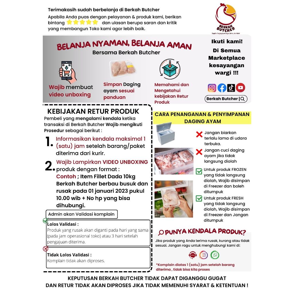 

JUN Fillet Paha Ayam Organik - Berkah Butcher