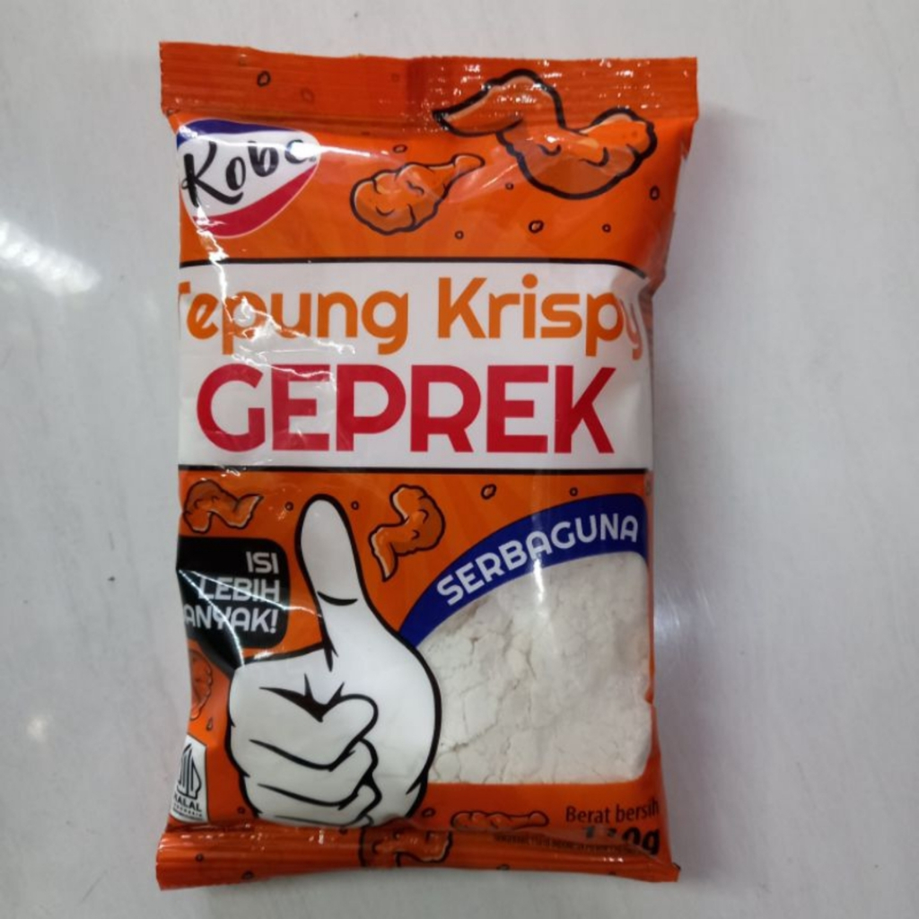 

(5 pcs x 110) KOBE Tepung Krispy Geprek | Serbaguna
