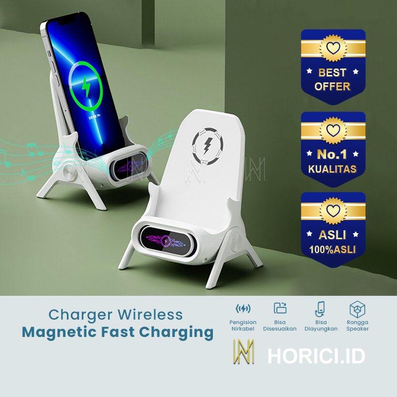 Charger Nirkabel Mobil/Charger Nirkabel Meja/Charger Wireless Magnetic Fast/Car Holder Wireless