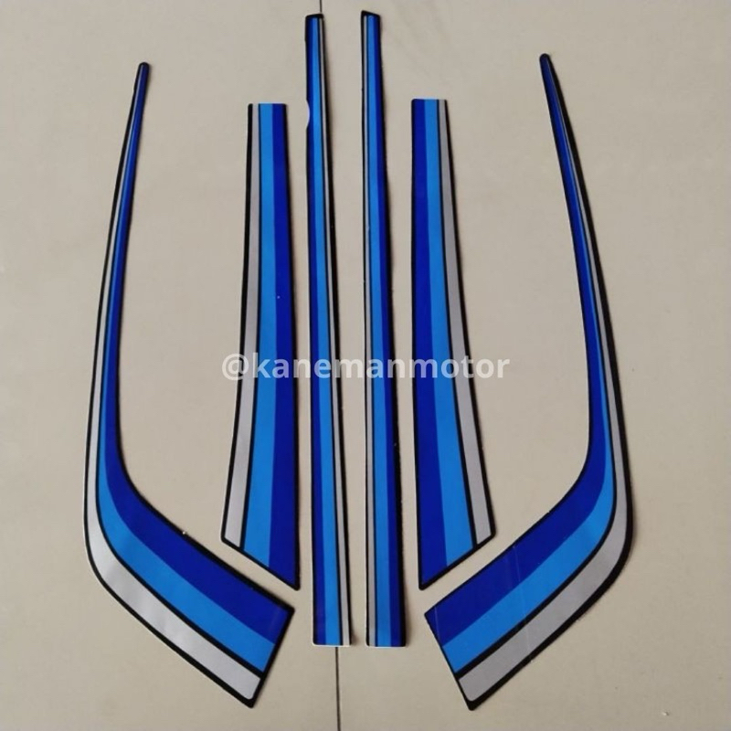 STICKER LIS STRIPING HONDA GL MAX 1991 1992 Klasik Garis | Stiker motor gl max biru