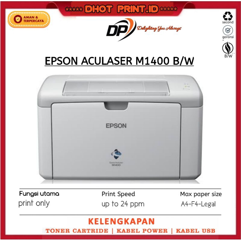 Printer Epson AcuLaser M1400 monochrome A4 murah bergaransi