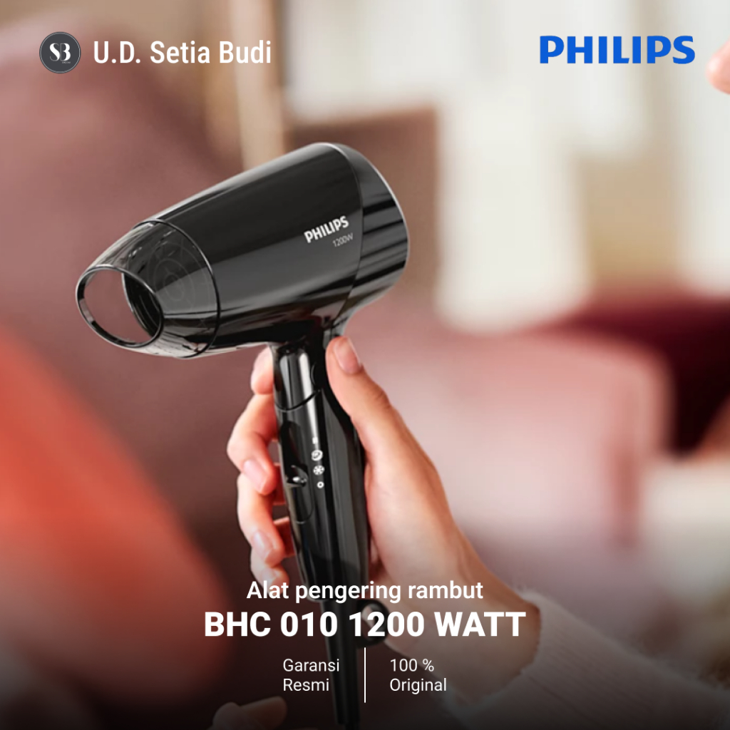 Pengering Rambut Philips Hair Dryer 1200 W BHC 010