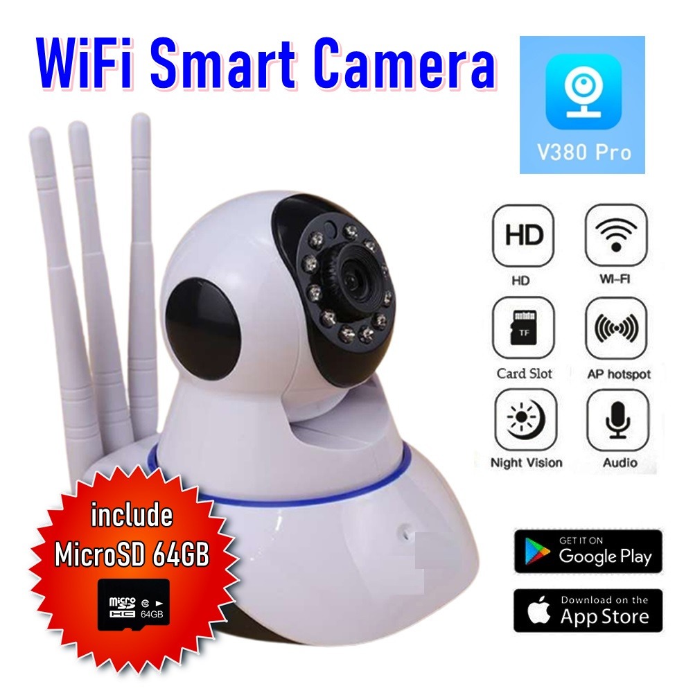 YOOSEE / V380 Wifi Camera Cctv 3 antena