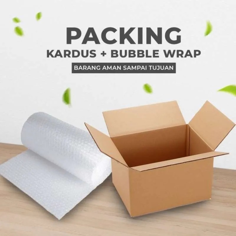 

Tambahan KERDUS DAN BUBBLE WRAP PACKINGAN Barang Paket Pelindung Produk Agar Tidak Pecah Melindungi Dari Kerusakan Pengiriman Aman Fragile