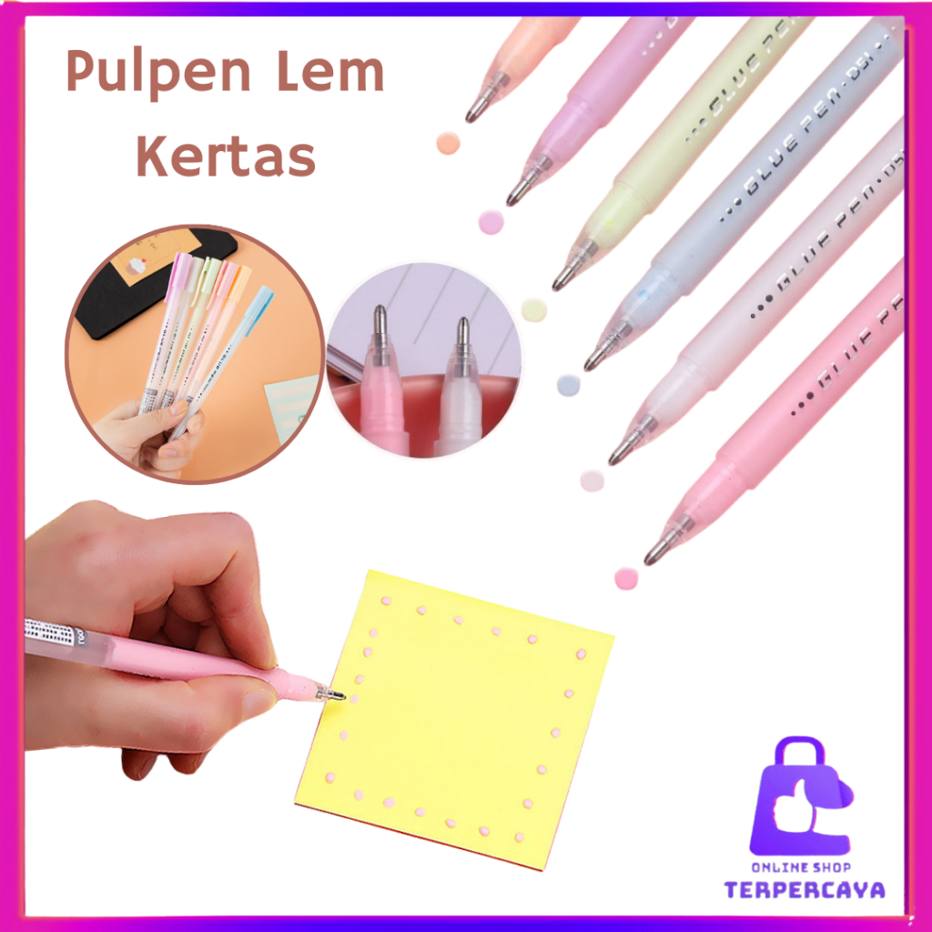 

OST Pulpen Lem Kertas Cepat Kering Lem Cair Anti Bocor Bentuk Pena Glue Pen Stiker Scrapbook Diy Untuk Anak-Anak