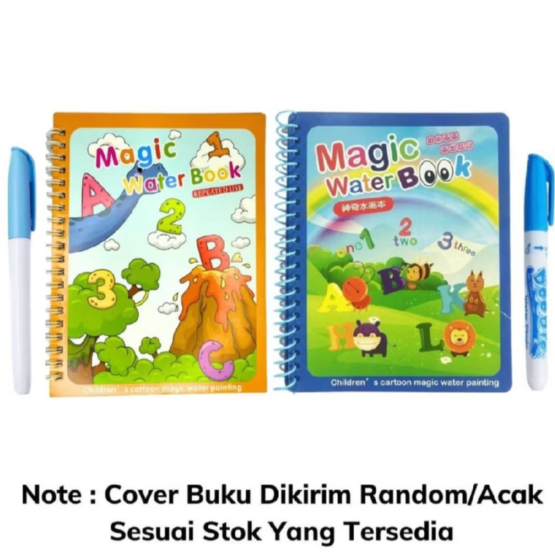 

Buku edukasi anak mewarnai ajaib bisa dipakai beulang kali magic water book
