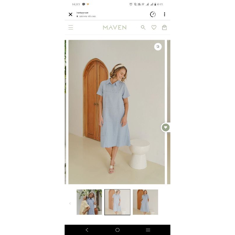Maven Reverie Dress in Kensington Blue