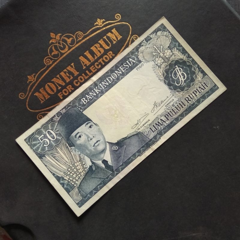 Uang Soekarno 50 Rupiah 1960 BBA014610