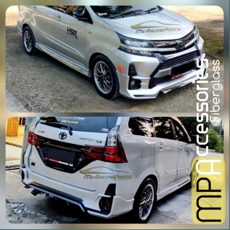 bodykit khusus Avanza Veloz GR 2019-2021 2 bodykit varian depan samping, depam belakang dan samping 