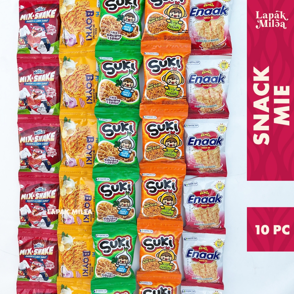 

Snack Renceng Keripik Mie Kering Renceng Mie Kremezz | Mie Kremezz Shorr | Mie Boyki | Mie Gemezz | Mie Suki Rentengan | Snack Mie ENAAK