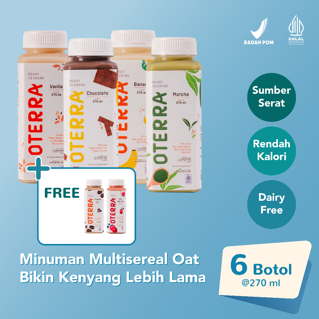 

BELI 4 GRATIS 2 - OTERRA Susu Oat Tinggi Serat Protein, Sarapan Diet