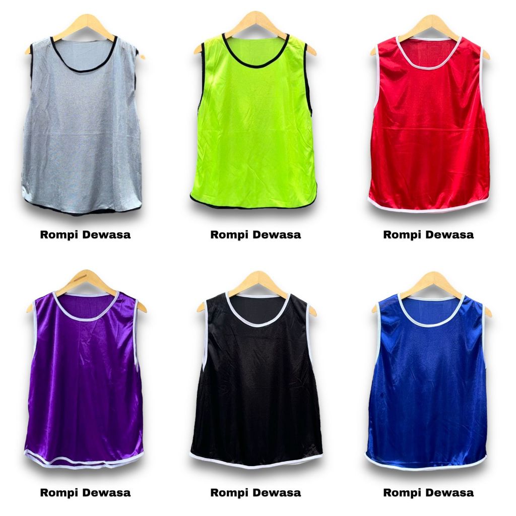 ( Rompi Dewasa ) Rompi Sport Latihan Bola Polos Rompi Futsal Polos Ukuran Dewasa Rompi Bola Futsal H