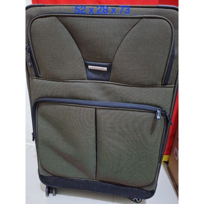 Koper branded Tosca uk 28 inch
Roda empat 
Ukuran jumbo
Limited edition 
Bonus sarung koper