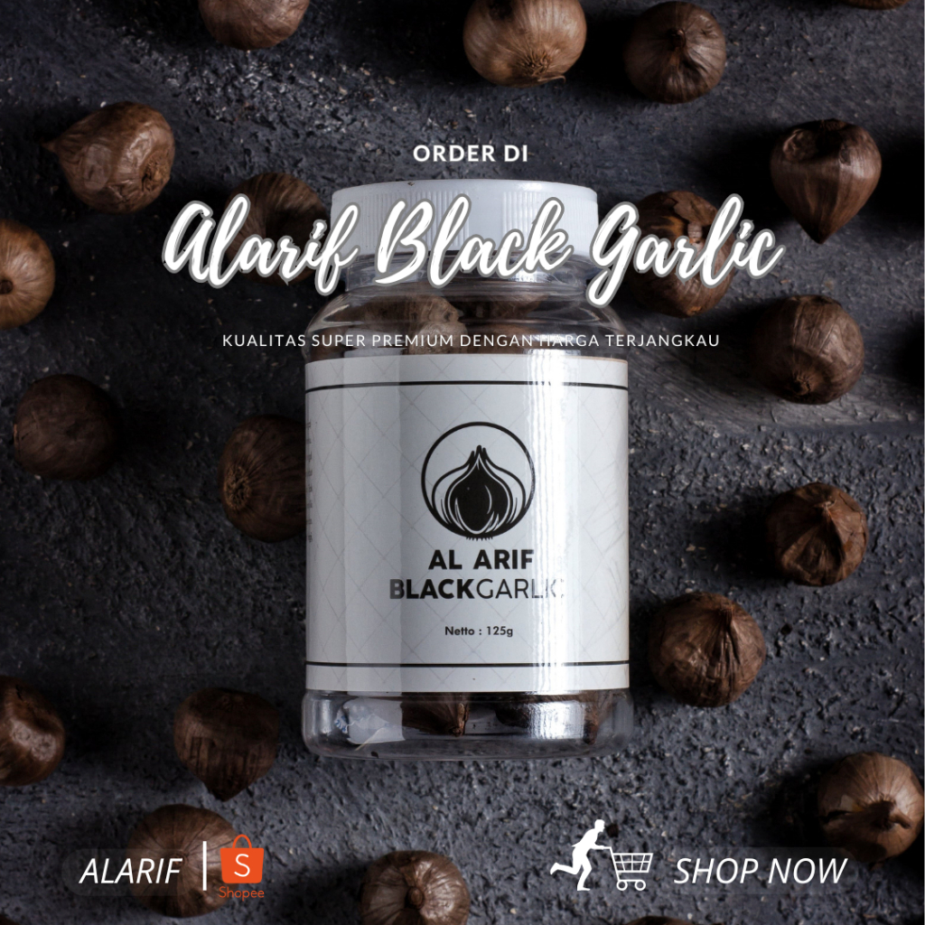

Alarif Bawang Hitam Tunggal - BLACK GARLIC Herbal 250g