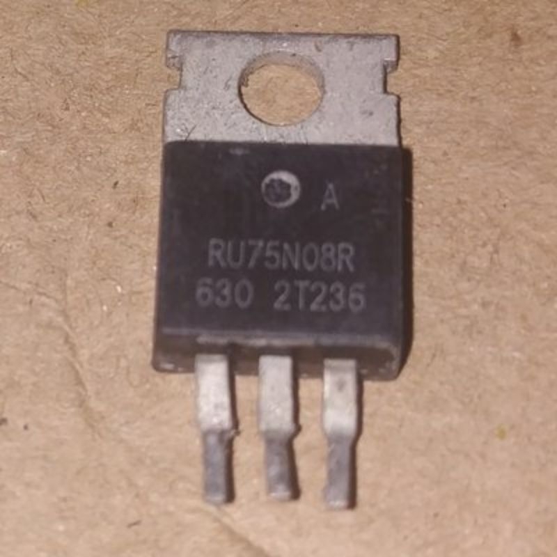 TR RU75N08R RU75N08 RU 75N08R 75N08 R MOSFET 75V 80A TRANSISTOR