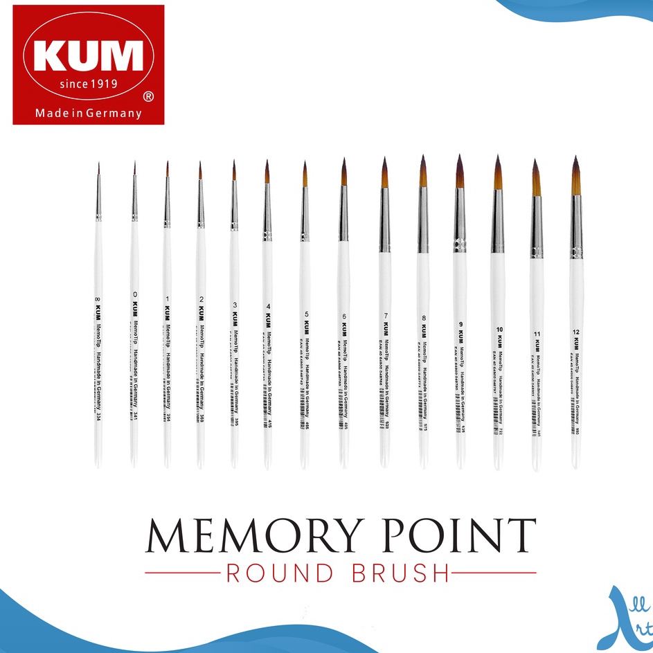 

PAKET KUM Memory Point Round Synthetic Brush Short Handle