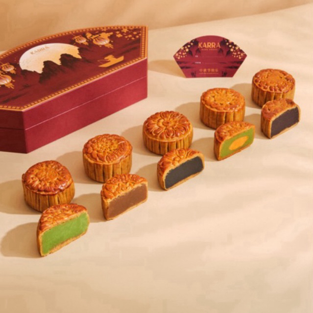

Karra SUGAR FREE MOONCAKE by Karra Bake House - Mooncake Sehat - Mid Autumn Festival - Mooncake tanpa gula - Satuan