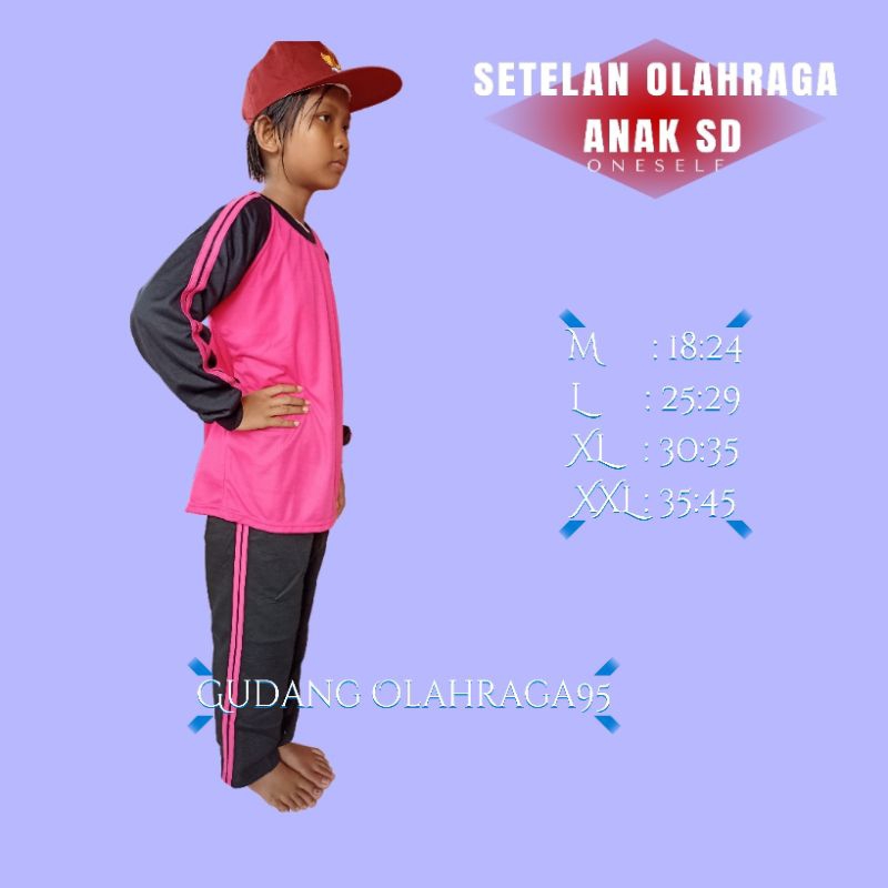 Stelan Olahraga Anak SD TANGAN PANJANG Outdoor (Cod)