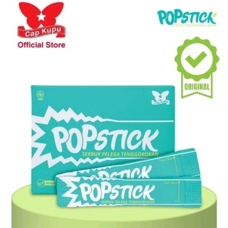 

Popstick Box/10 Sachet Serbuk Pelega Tenggorokan - Permen