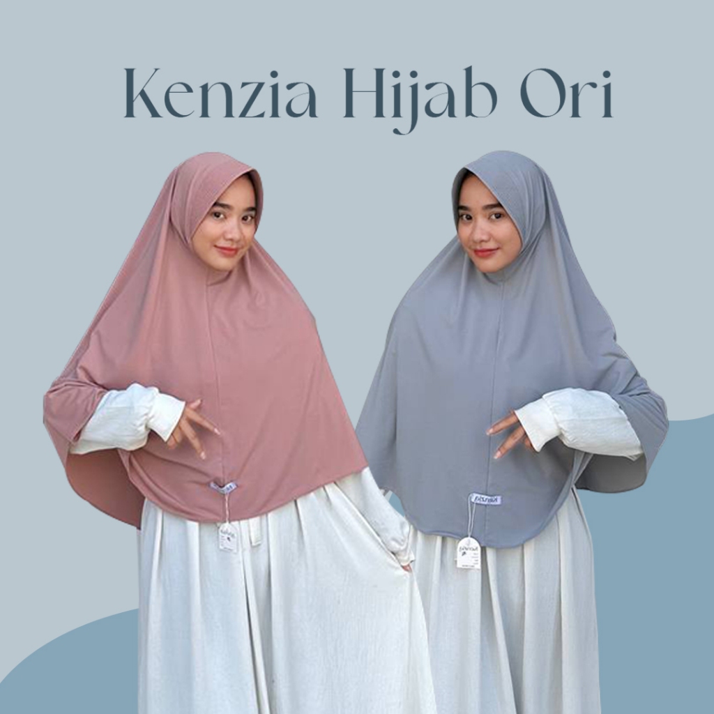 Jibab Khimar Jumbo Syari Bergo Raisa Size XL Jersey Premium BY KENZIA