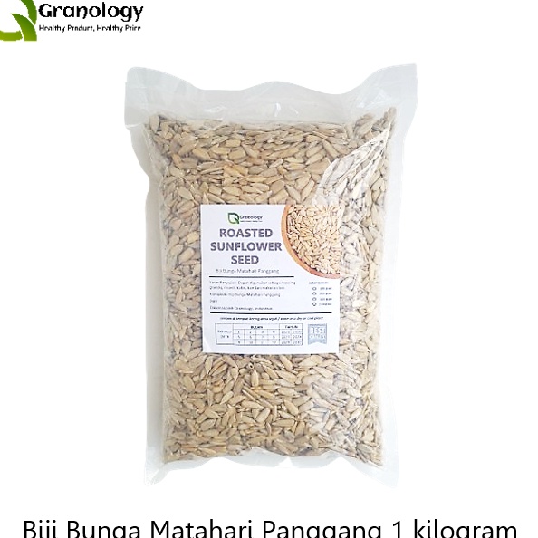 

PRODUK TERBARU Roasted Sunflower Seed Biji Bunga Matahari Oven 1 Kilogram by Granology