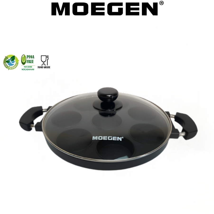 HEBOH MOEGEN cetakan kue martabak mini 8 lubang teflon anti lengket original