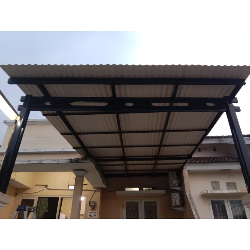 kanopi baja ringan atap alderon rs roma