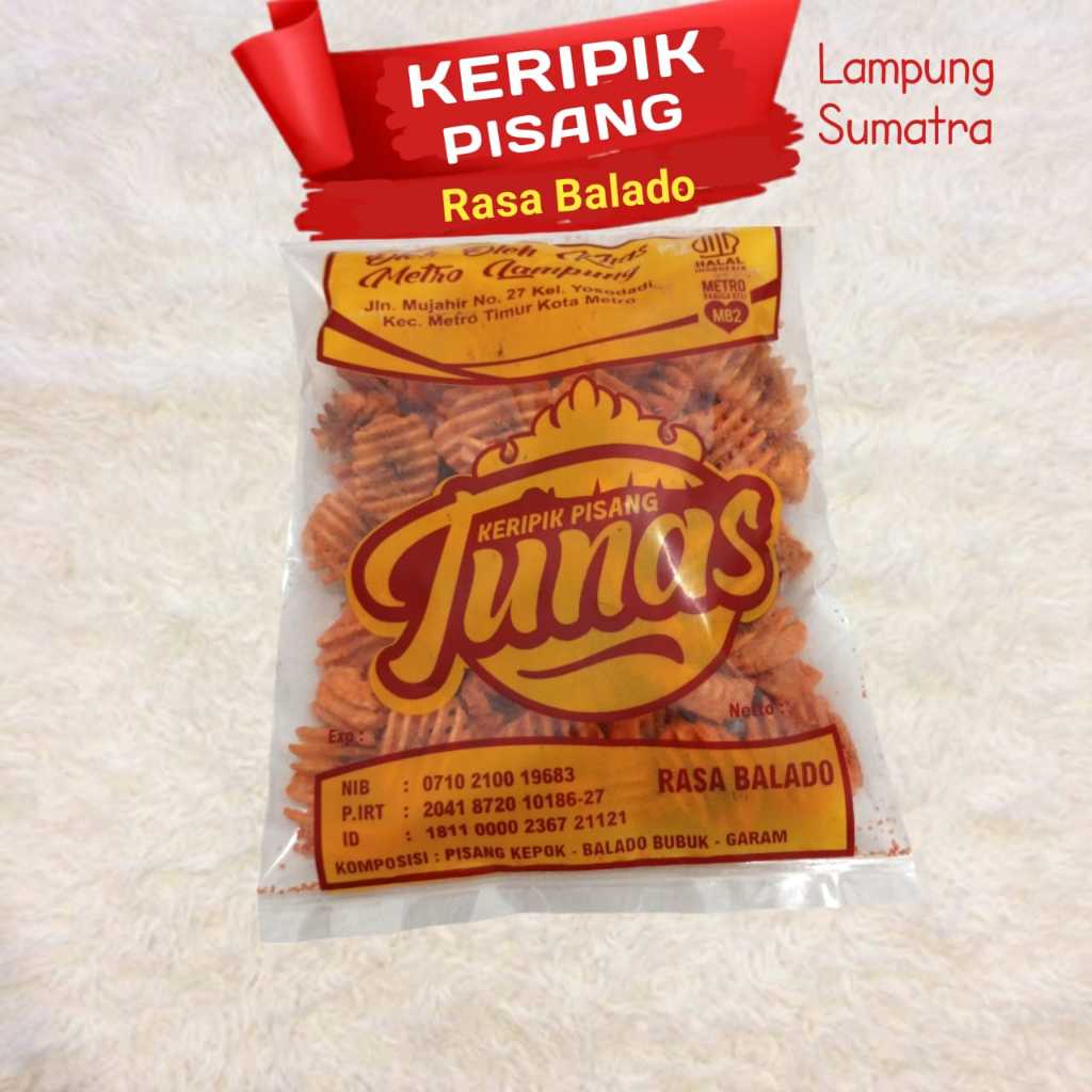 

Keripik Pisang Rasa Balado Khas Lampung Sumatra