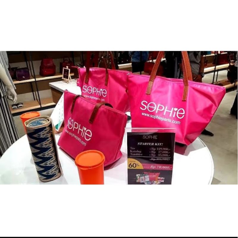 Sophie Martin Totebag Pink Promo Murah Tas Jingjing Tas Bekal Tas Promo Murah Shopie Martin Paris