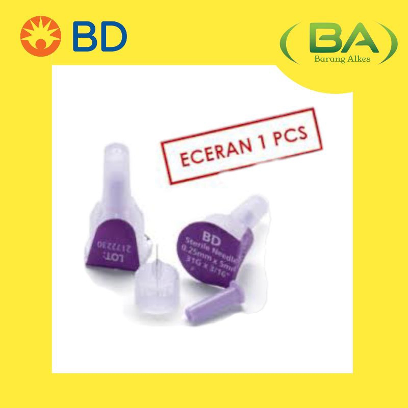 Jarum Insulin BD Microfine 31G x 5mm Ecer 10Pcs