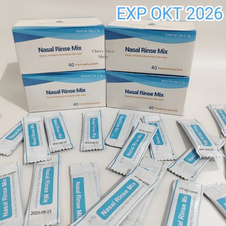 MURMER Garam 4 PCS Pencuci Cuci Pembersih Hidung KOTAK ORIGINAL EXP 226 Nose Nasal Sinus Rinse Clean