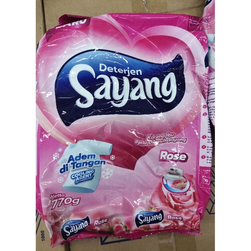 Deterjen Bubuk Sayang 770 gram , Deterjen Powder Sayang