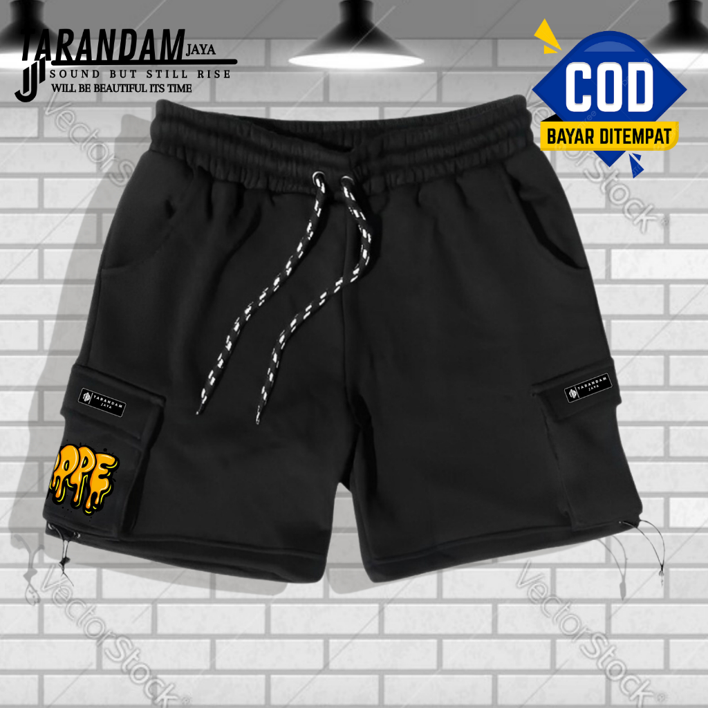 New Celana Cargo Pendek Pria Santai Stone Island Bahan Katun Fleece Adem Dan Lembut Terlaris Kota Ba