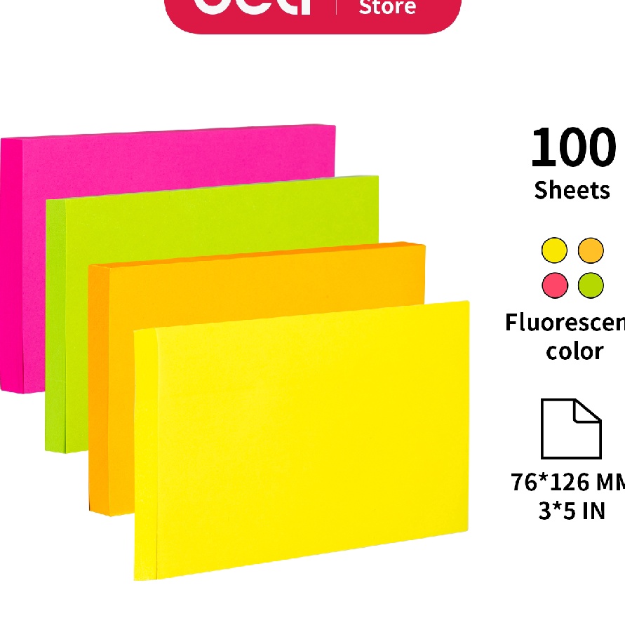 

CUCIGUDANG Deli Memo tempel Sticky Notes 76126mm 35 perekat yang kuat tahan lama EA252