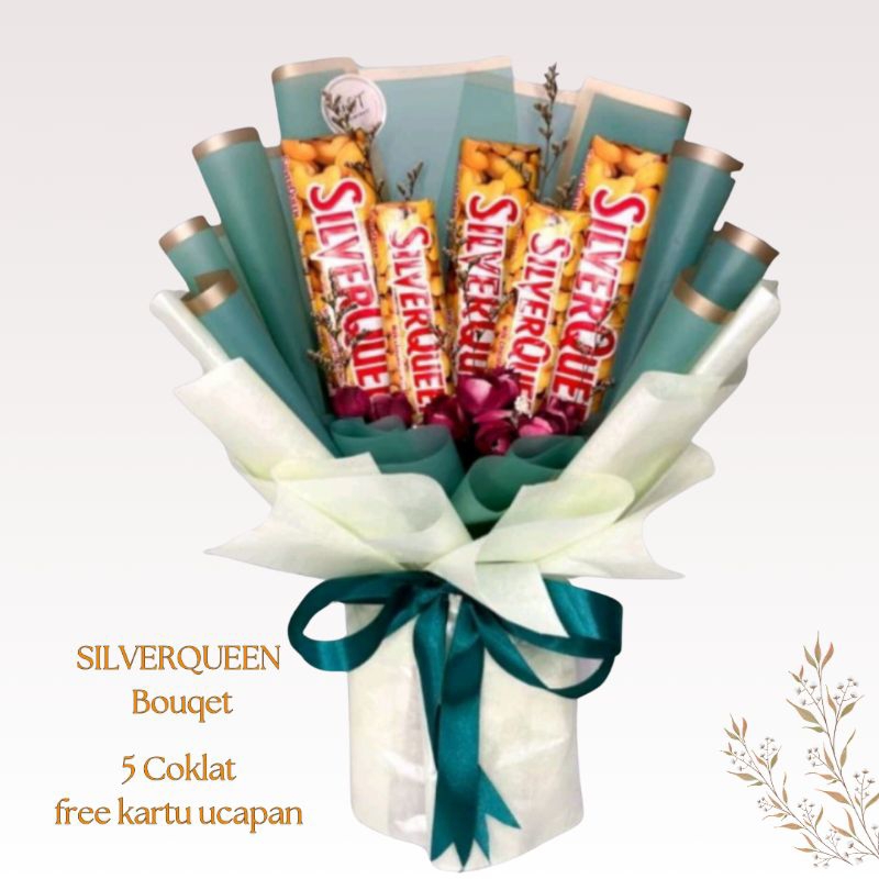 Buket coklat silverqueen/Buket coklat mewah/jasa buket mewah surabaya