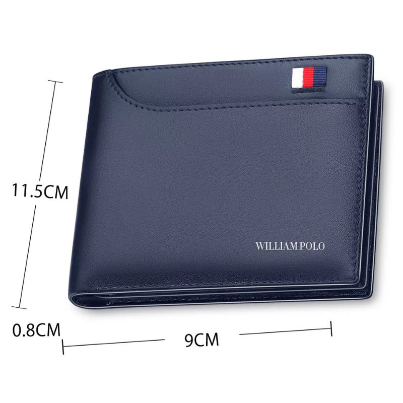 PREMIUM Dompet Pria keren dompet kulit sintetis Dompet laki-laki Dompet lipat dua Dompet anak muda