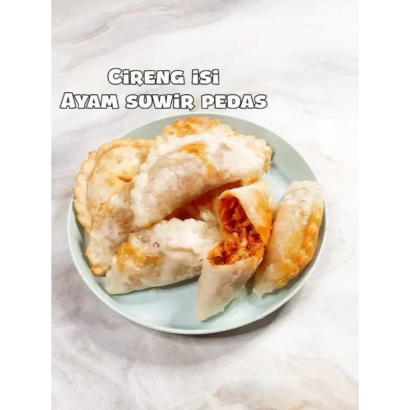 

Cireng isi Ayam Suwir Pedas / Aci Spicy Shredded Chicken