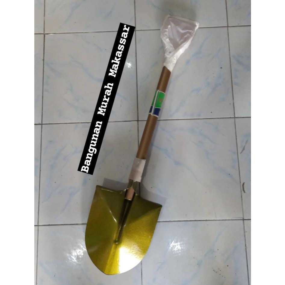 Sekop Lancip Baja / Skop Sekop Papak Pasir Gagang Besi Merek "CAP MATA"