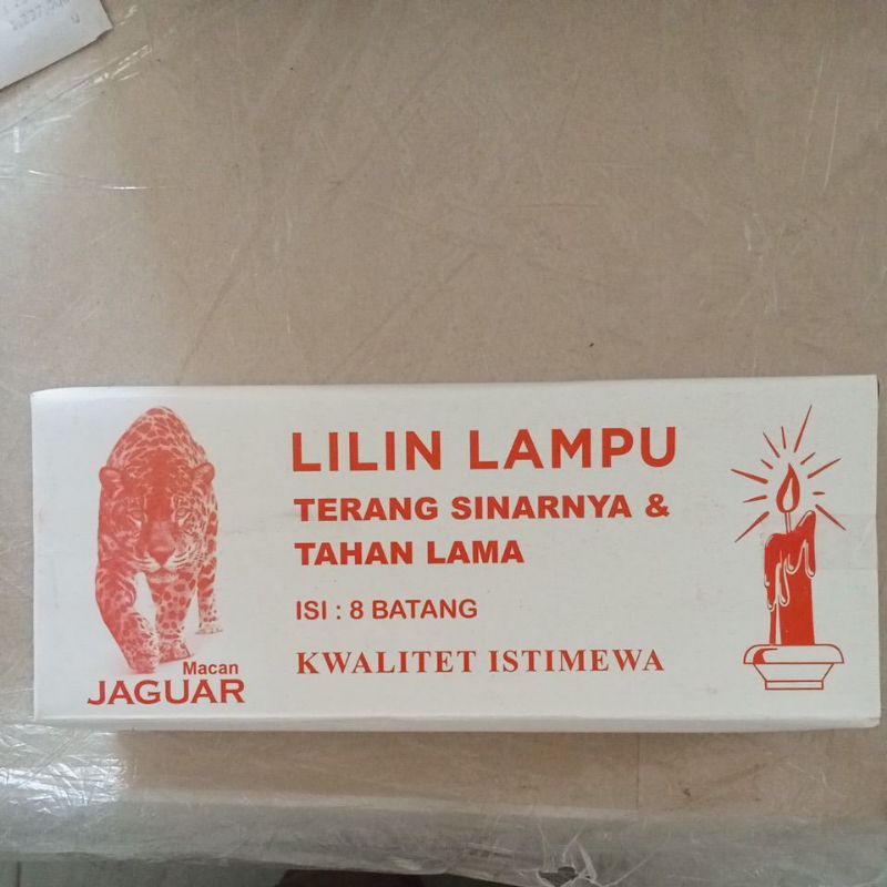 lilin jumbo awet tinggi 18 cm tebal 2.1 cm isi 8 batang