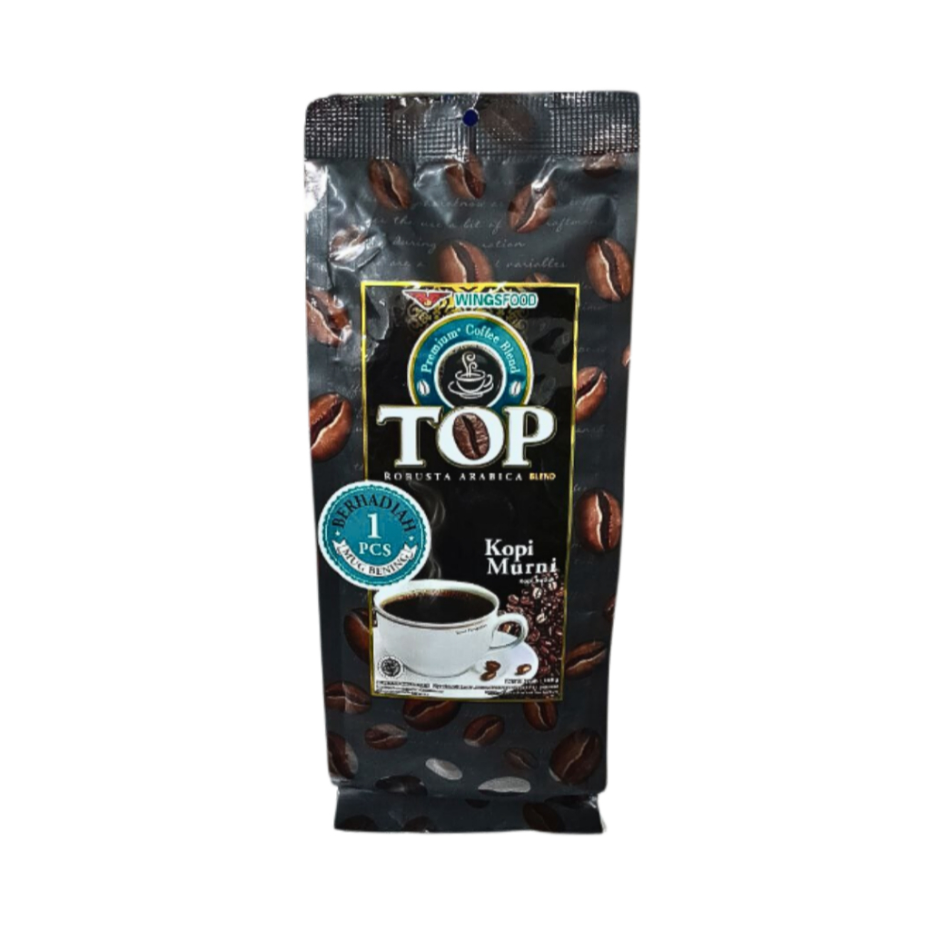 

Top Coffee Kopi Murni Robusta Arabica Blend 158 gr