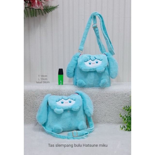 Tas selempang Bulu Hatsune Miku - Tas Karater Animal