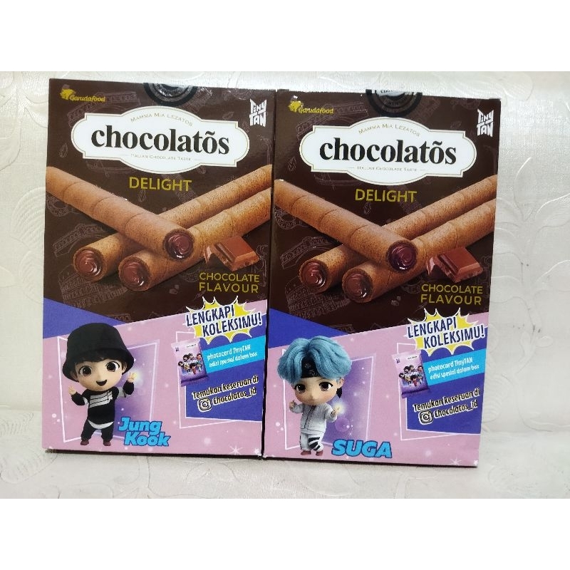 

CHOCOLATOS DELIGHT WAFER ROLL SPESIAL EDITION BTS TINYTAN / CHOCOLATOS BTS TINYTAN EDITION / CHOCOLATOS EDISI BTS TINYTAN / CHOCOLATOS